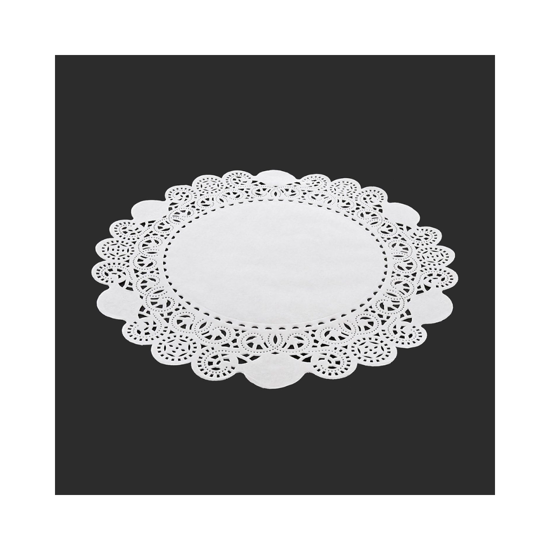 AmerCareRoyal® Lace Doilies – 14", White