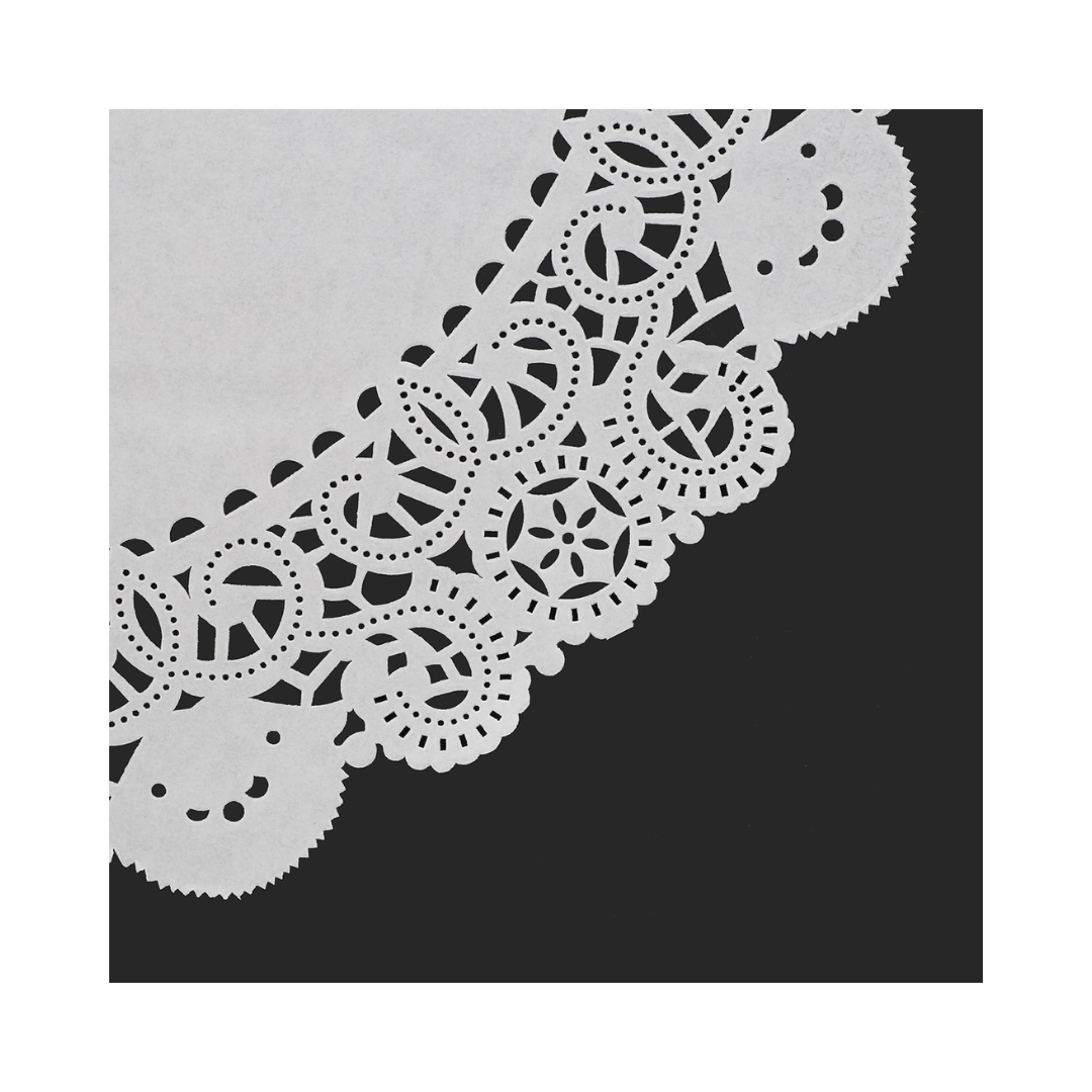 AmerCareRoyal® Lace Doilies – 14", White