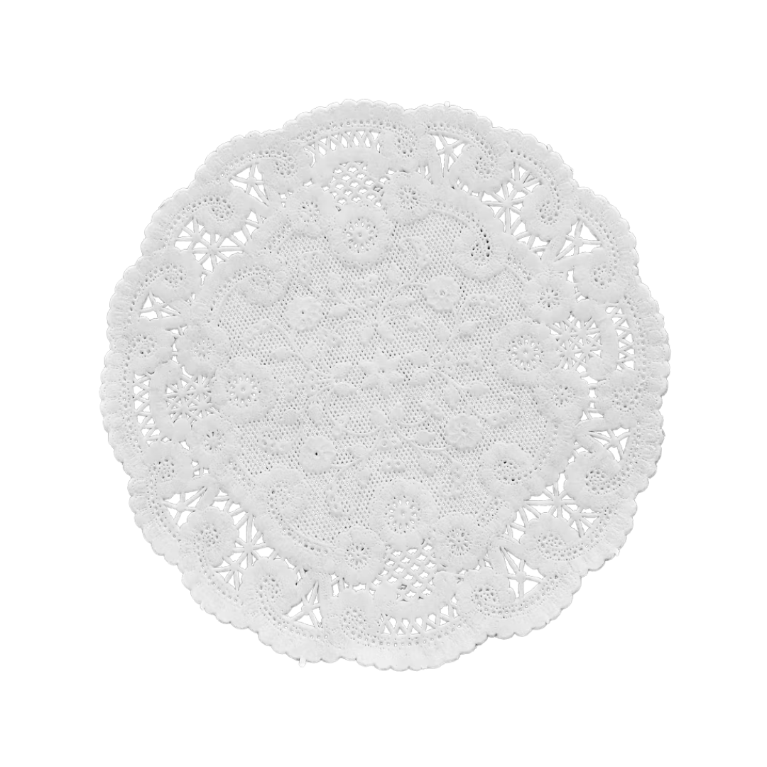 Smith-Lee® French Lace Design Doily – 6" White Paper