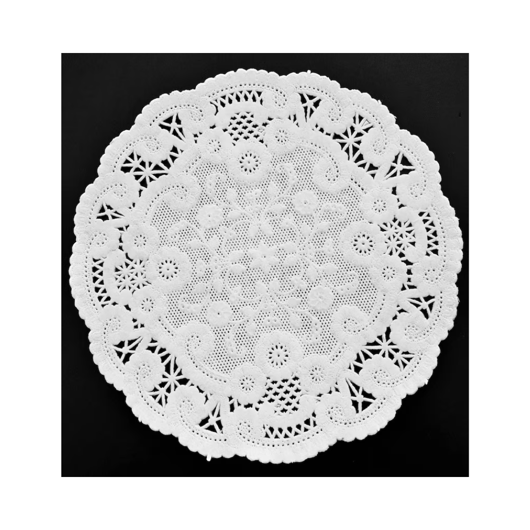 Smith-Lee® French Lace Design Doily – 6" White Paper