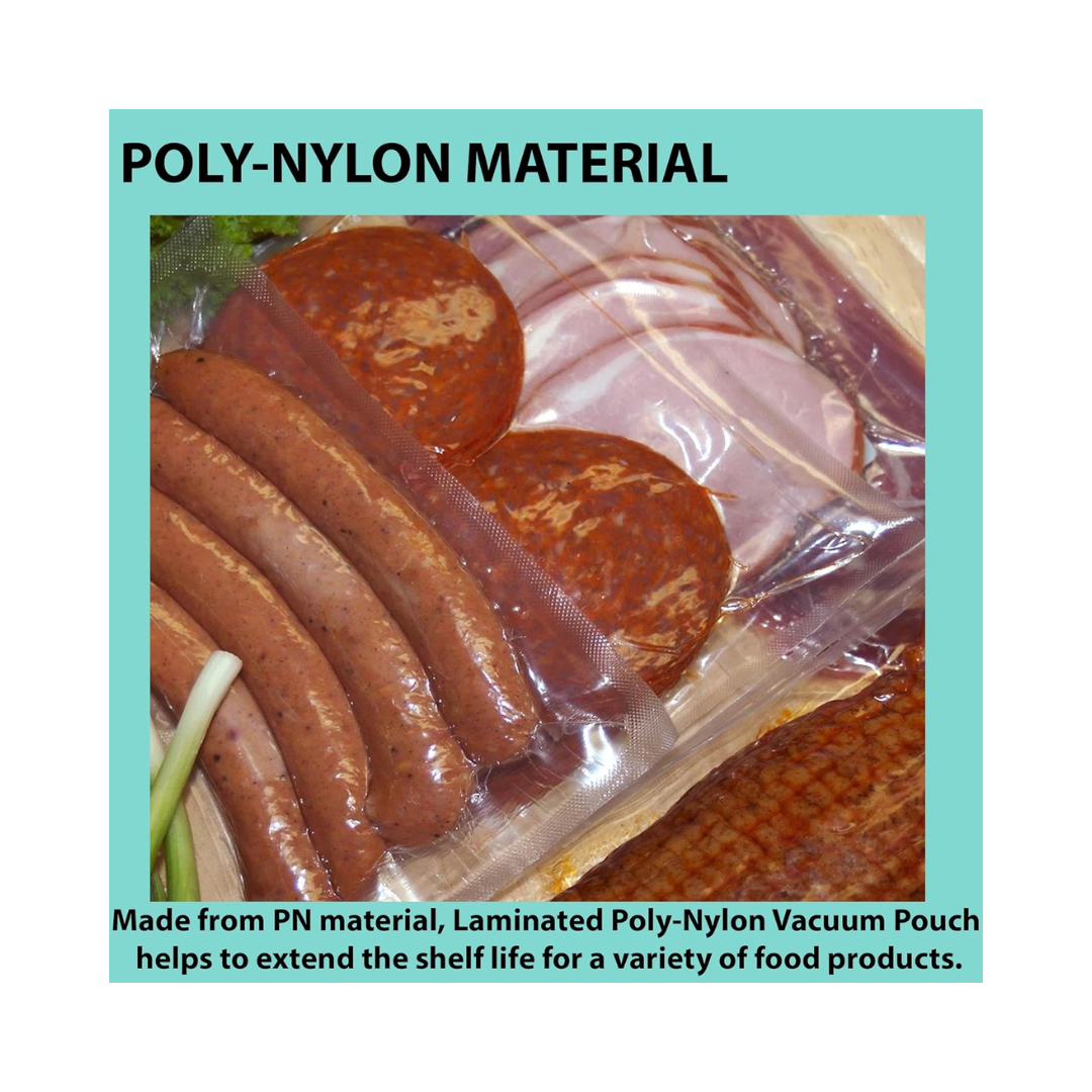 LK® Poly Nylon Vacuum Pouch – 6″ × 8½″, 0.003″ Gauge