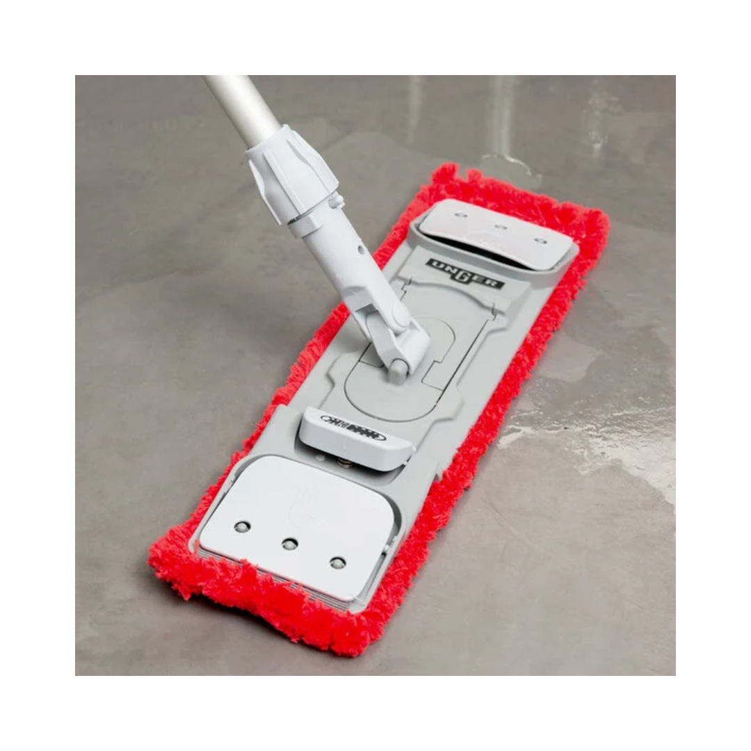 Unger® SmartColor™ MicroMop 15.0 – 16" Heavy-Duty Microfiber Mop, Red & Blue