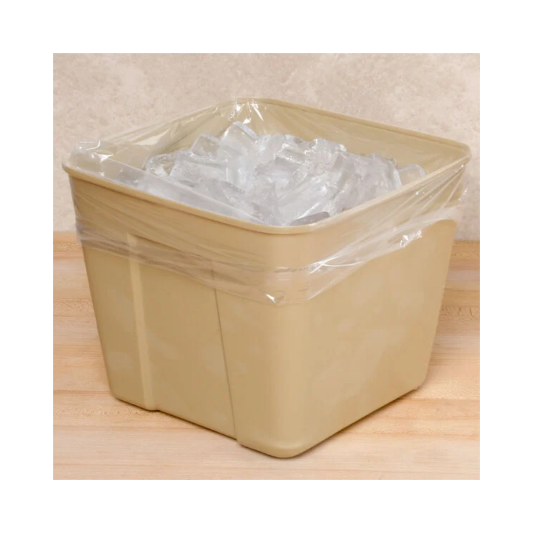 Inteplast® Ice Bucket Liners – 3 Qt., 12" x 12", 0.24 mil