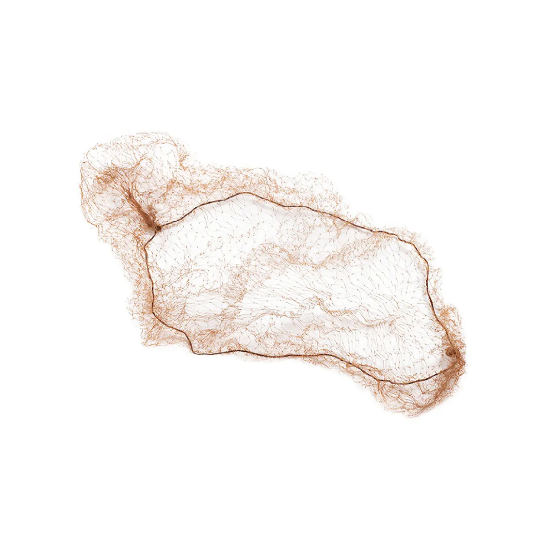Royal® Lightweight Latex Free Hairnet – 28", Dark Brown