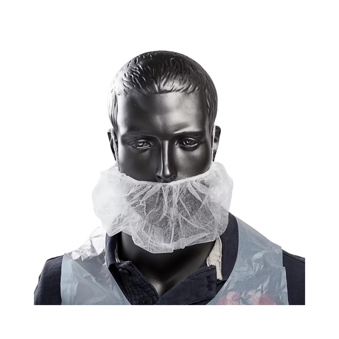 Royal® Beard Protector – White Nylon, Disposable