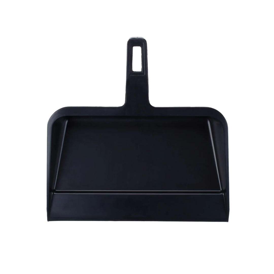 Continental® Plastic Dust Pan – 12 1/4" x 12", Black