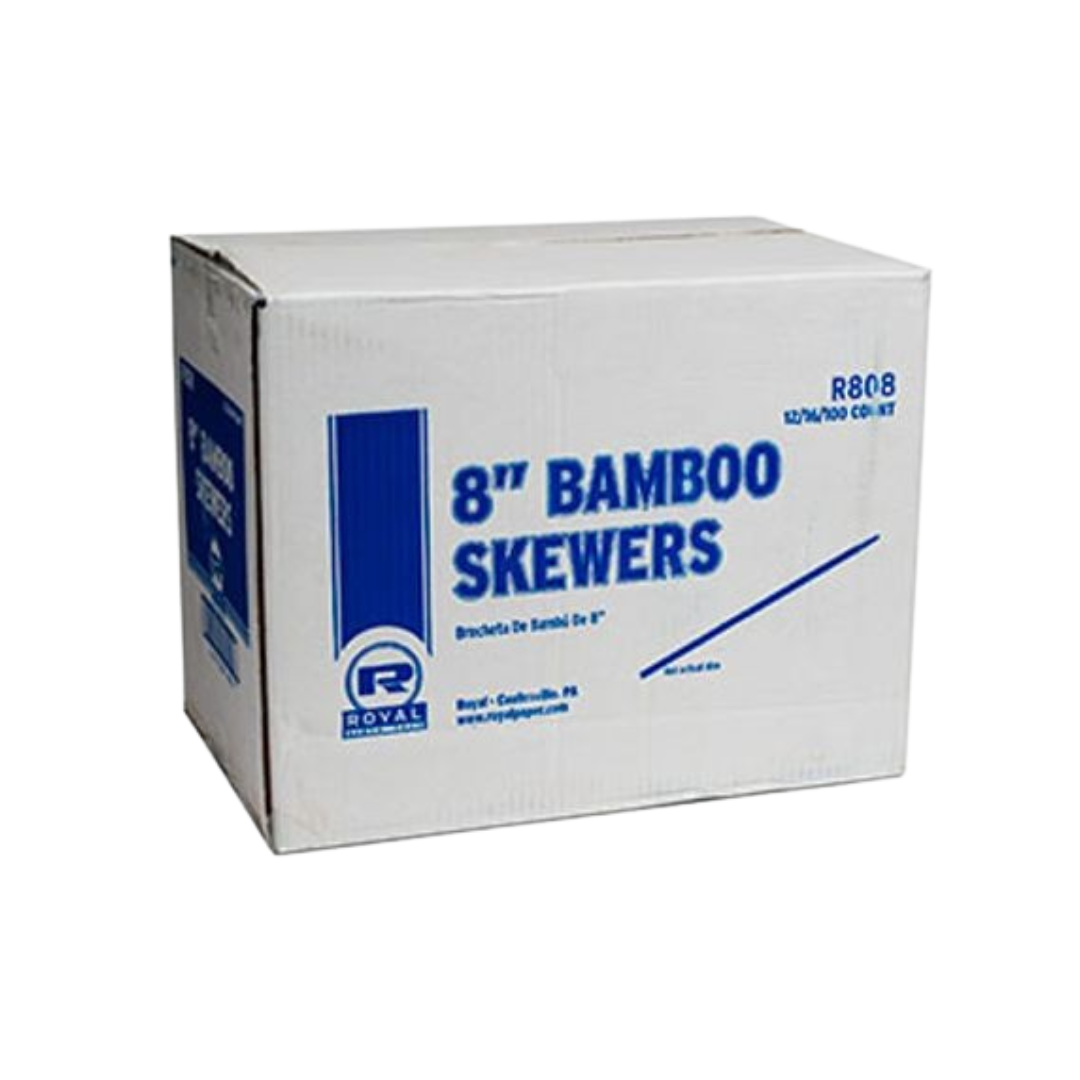 Royal® Thin Bamboo Skewers – 6" & 8"