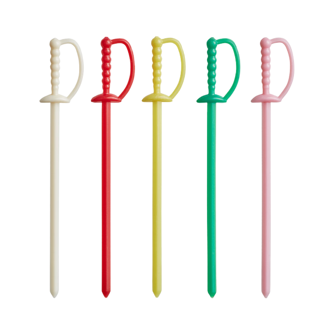 Royal® Plastic Sword Picks – Assorted & Black, 3.25"