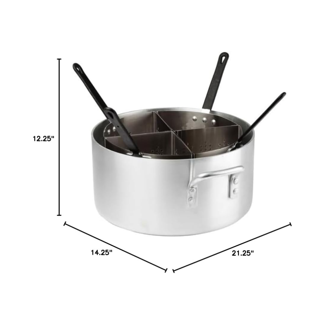 Winco® Win‑Ware Pasta Cooker – 20 Qt, 4‑Inset Set