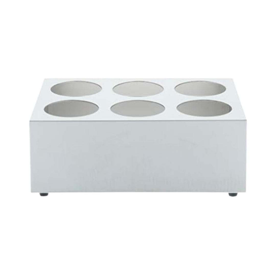 Winco® Stainless Steel 2-Tier Flatware Holder w/6 Holes