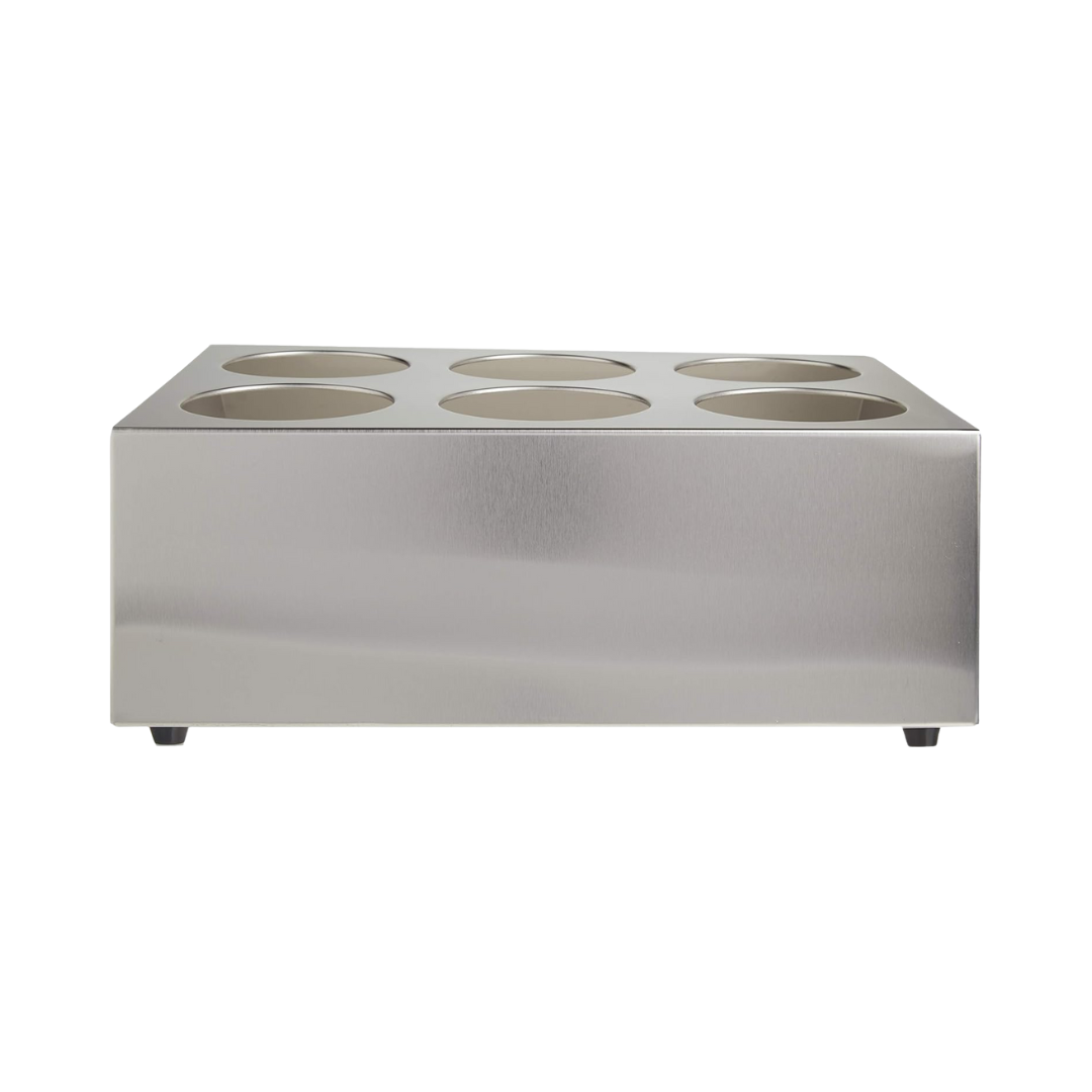 Winco® Stainless Steel 2-Tier Flatware Holder w/6 Holes