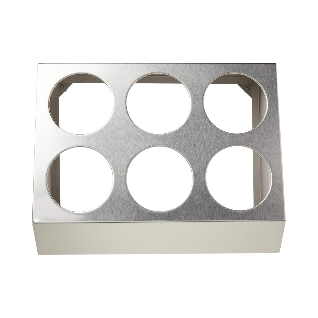 Winco® Stainless Steel 2-Tier Flatware Holder w/6 Holes