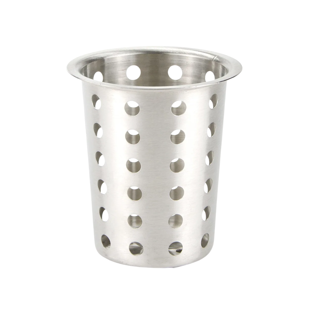 Winco® Perforated Stainless Steel Flatware Cylinder – NSF Certified