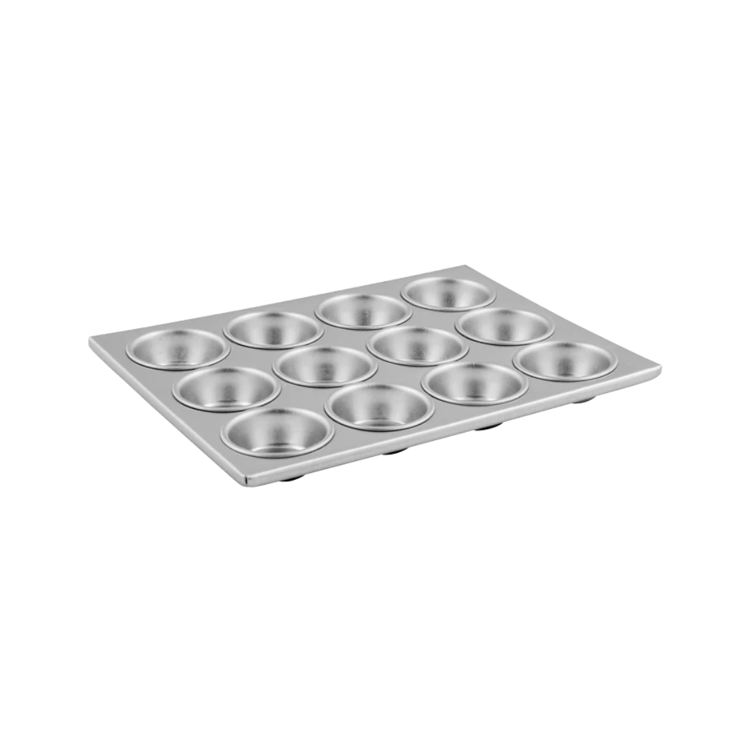 Winco® Aluminum Muffin Pan – 14" x 11", 12 Cup, 3 oz