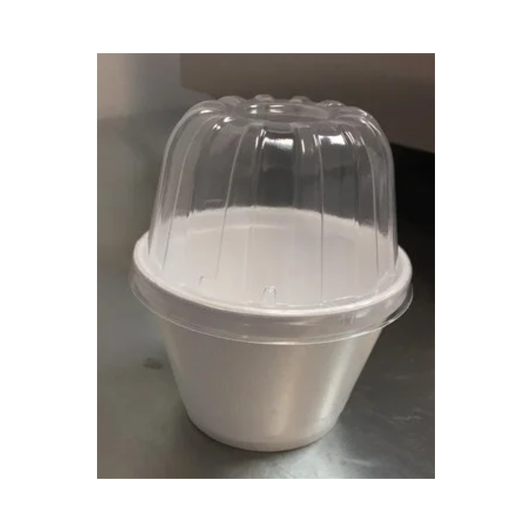 Dart® 12 oz. OPS Plastic High Dome Lid - Clear