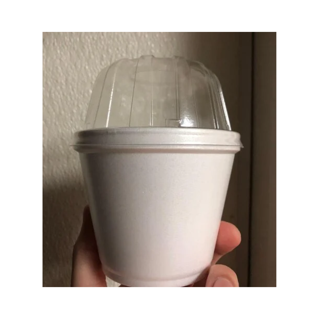 Dart® 12 oz. OPS Plastic High Dome Lid - Clear
