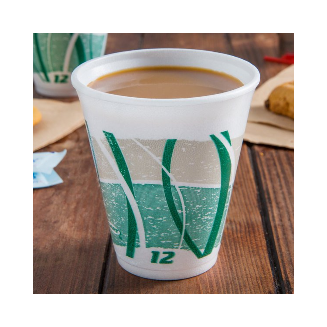 Dart® Impulse® Foam Cups – 12 oz, Color Coded