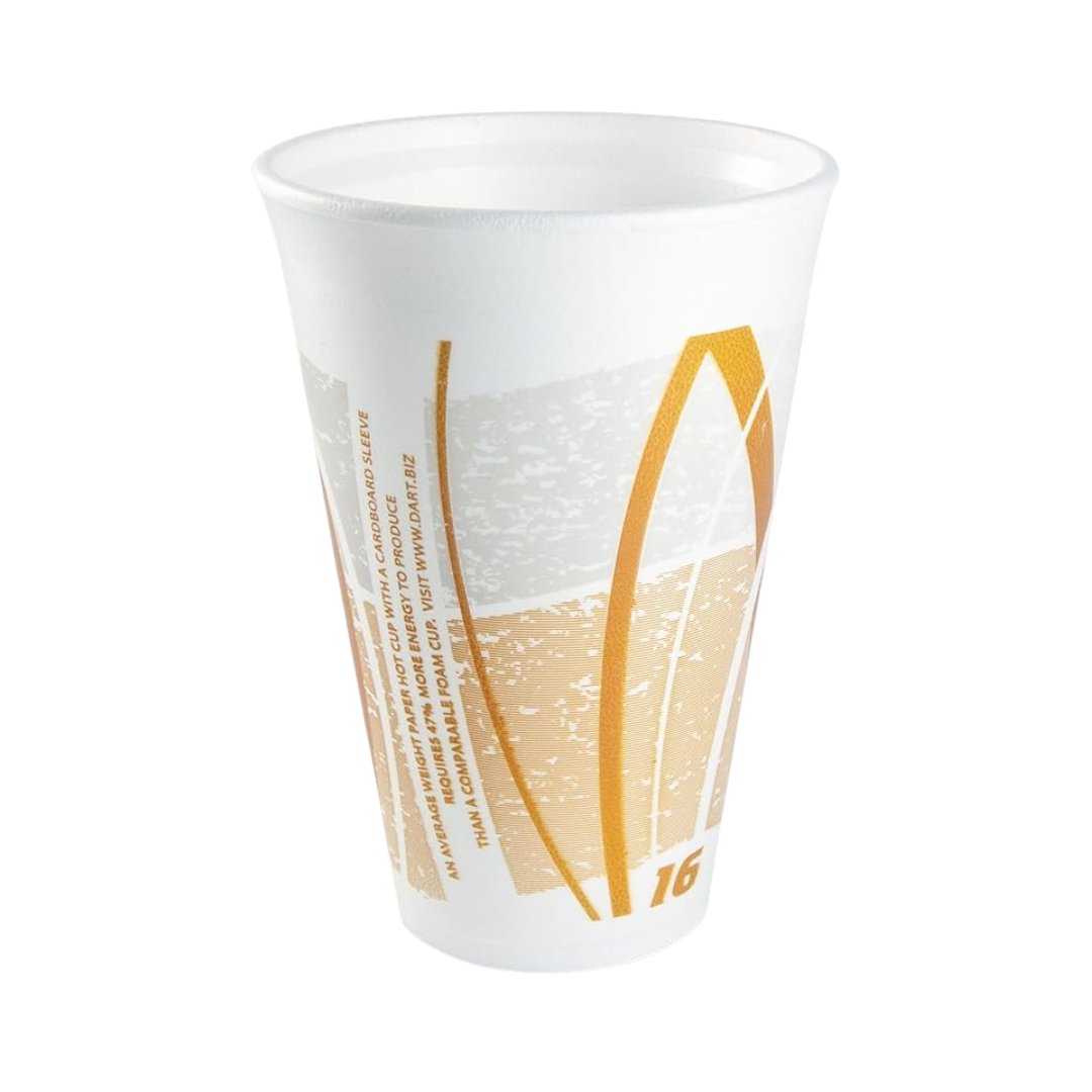 Dart® Impulse® Foam Cups – 16 oz, Color Coded