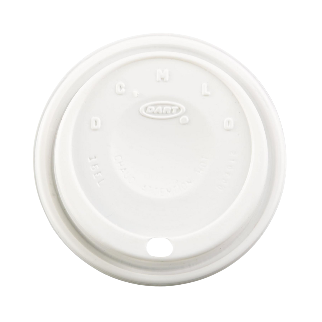 Dart® 12–24 oz HIPS Cappuccino Lid – White