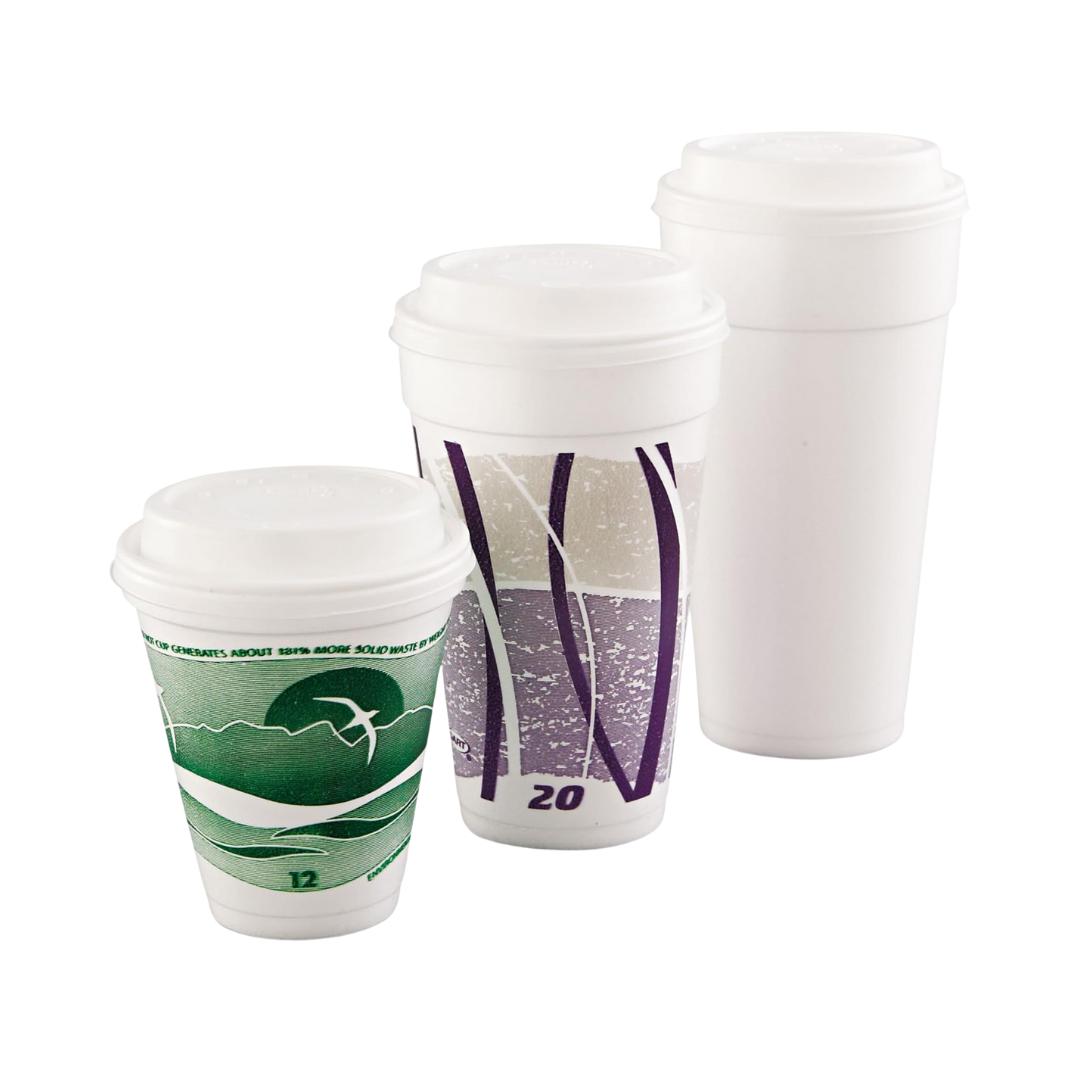 Dart® 12–24 oz HIPS Cappuccino Lid – White