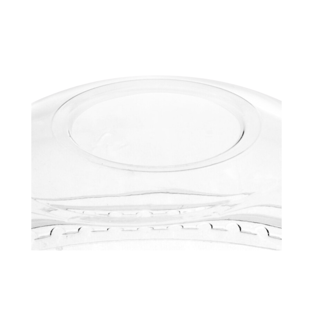Dart® 12-24 oz. OPS Plastic Dome Lid w/1.5" Hole - Clear