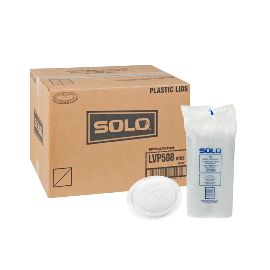 Solo® PP Plastic Lid For 6-10 oz. Food Container - Clear