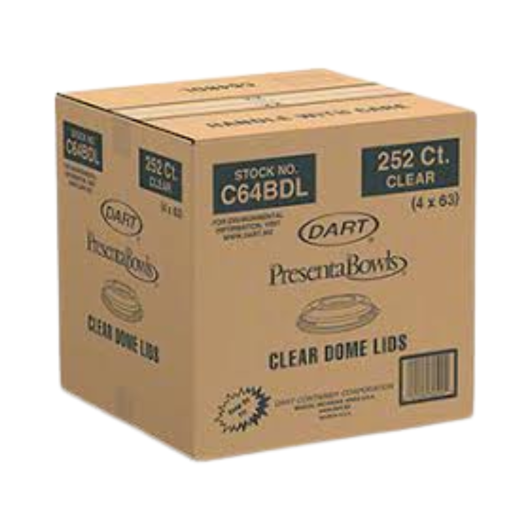 Dart® PresentaBowls™ OPS Clear Bowls & Dome Lids – 12 oz, 24 oz & 64 oz Lid