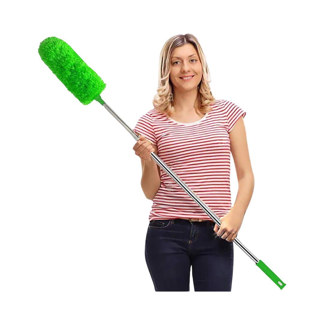 Delux® Extendable Microfiber Duster – 100" Telescopic Handle, Flexible Washable Head, Scratch-Resistant, Multiple Colors
