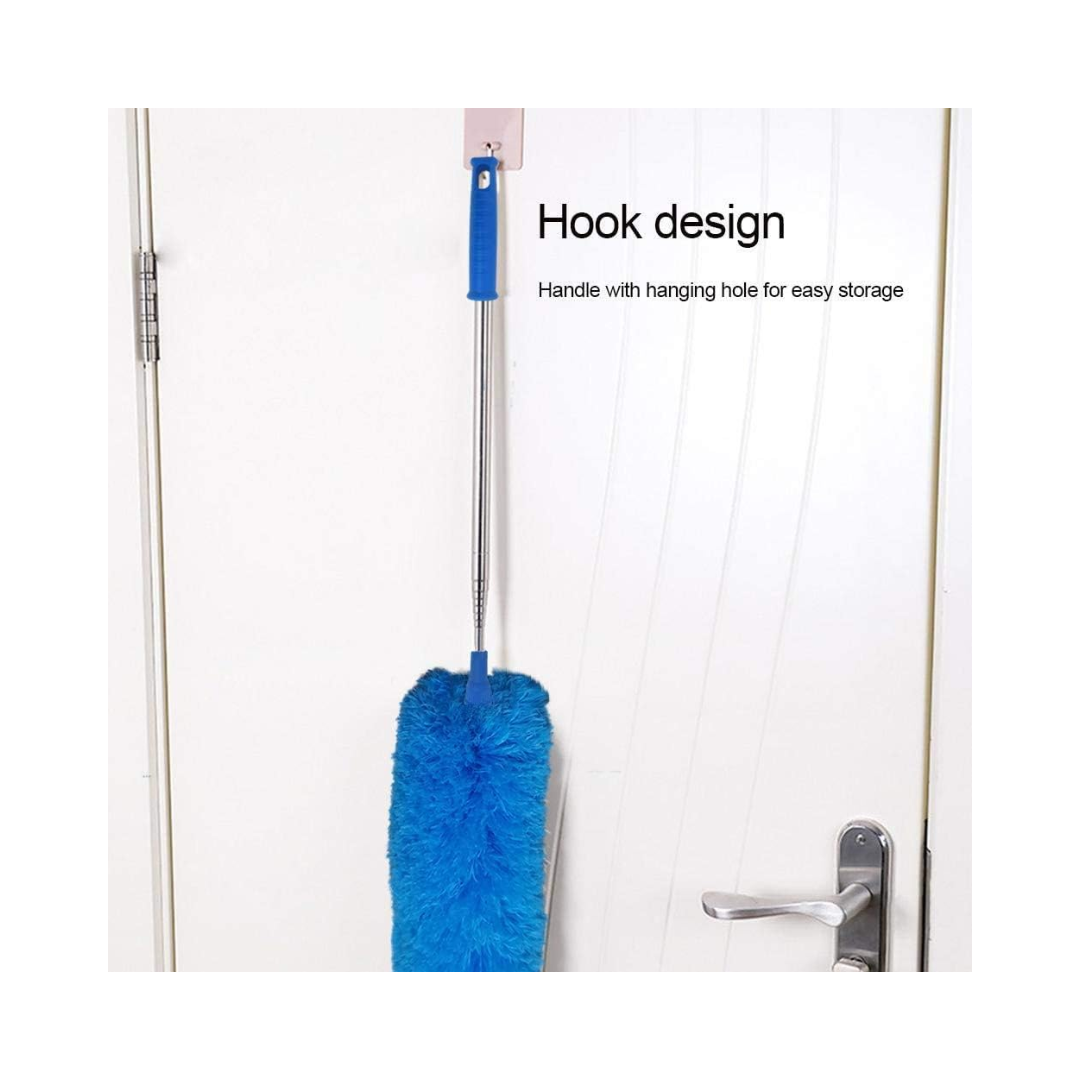 Delux® Extendable Microfiber Duster – 100" Telescopic Handle, Flexible Washable Head, Scratch-Resistant, Multiple Colors