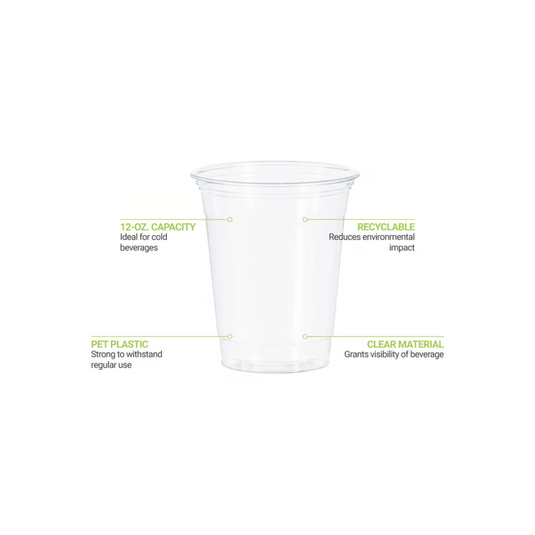 Solo® Ultra Clear™ PET Cold Cups – 9 oz to 20 oz, Clear