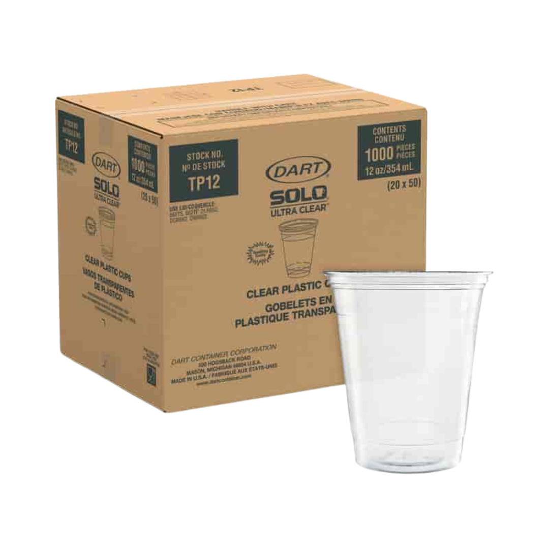 Solo® Ultra Clear™ PET Cold Cups – 9 oz to 20 oz, Clear