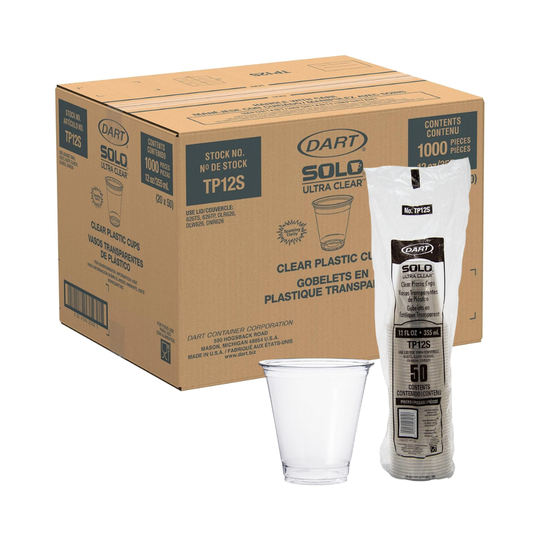 Solo® Ultra Clear™ PET Cold Cups – 9 oz to 20 oz, Clear