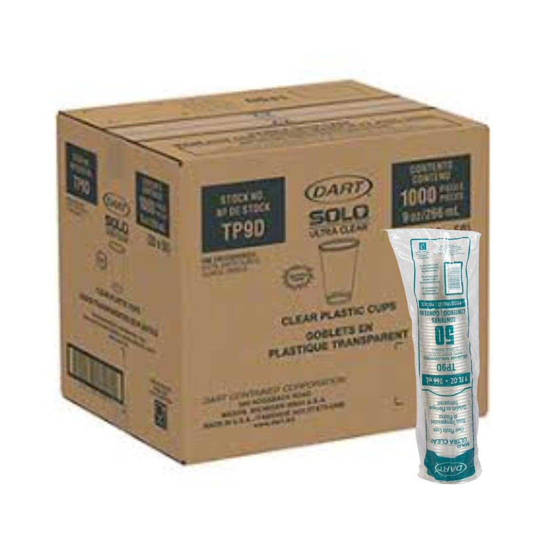 Solo® Ultra Clear™ PET Cold Cups – 9 oz to 20 oz, Clear