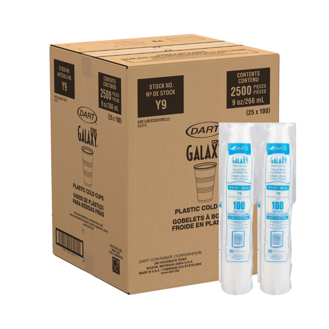 Conex™ Galaxy® HIPS Plastic Cold Cups – Crack-Resistant Translucent, 3.5 oz to 32 oz