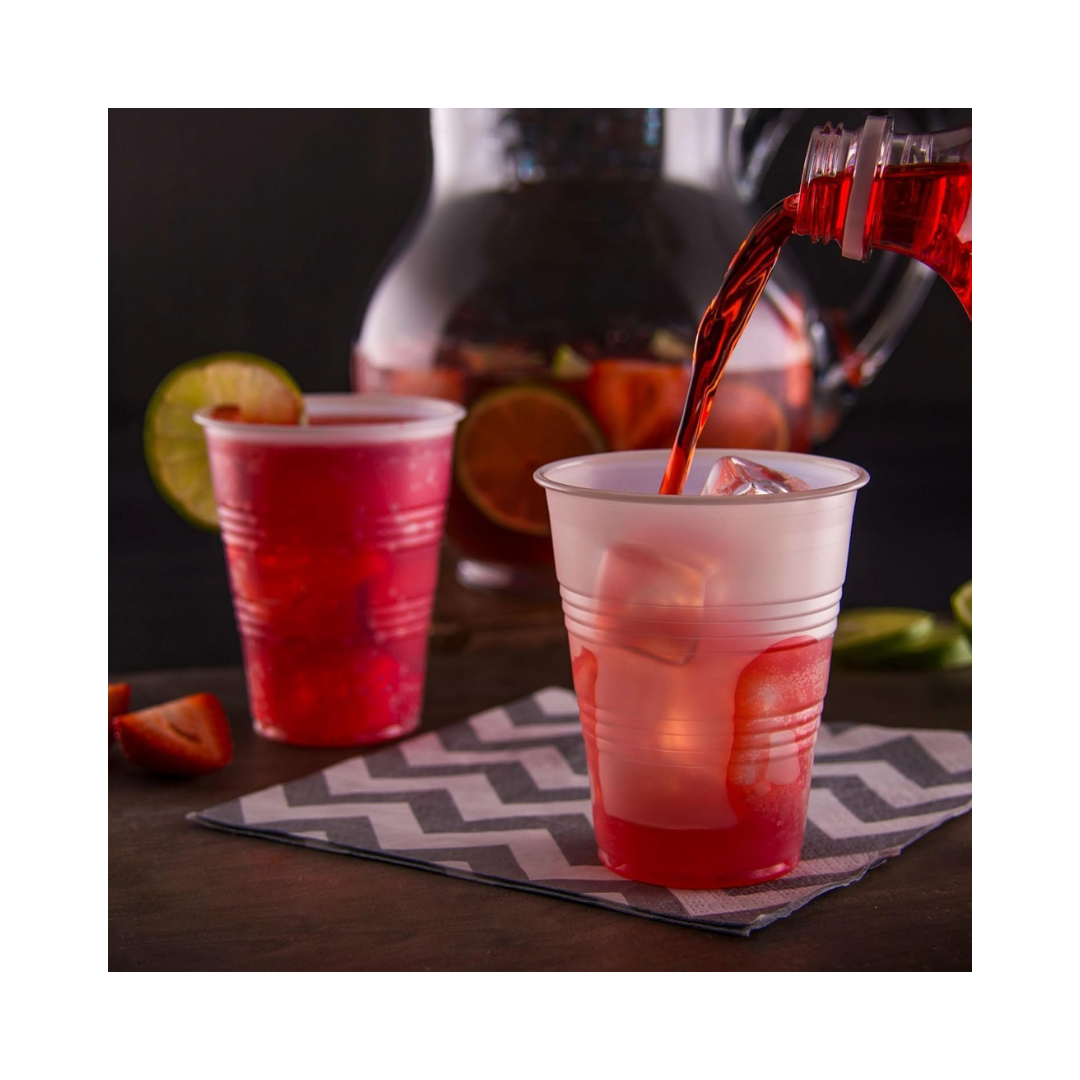 Conex™ Galaxy® HIPS Plastic Cold Cups – Crack-Resistant Translucent, 3.5 oz to 32 oz
