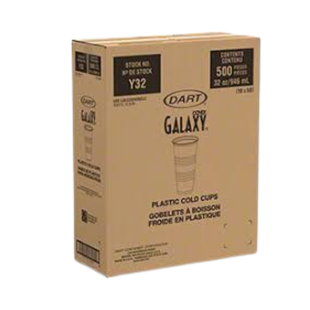 Conex™ Galaxy® HIPS Plastic Cold Cups – Crack-Resistant Translucent, 3.5 oz to 32 oz