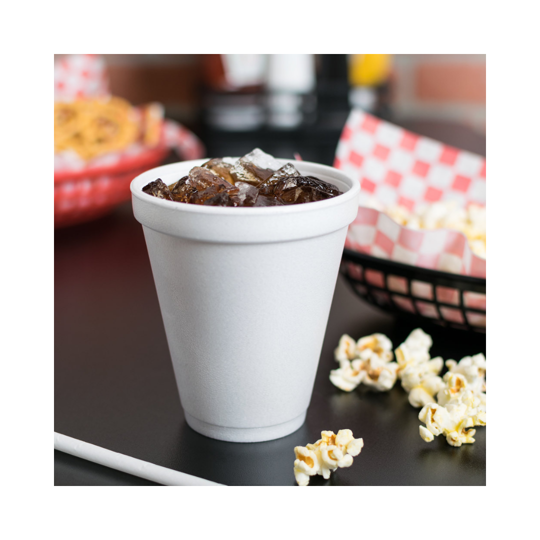Dart® J Cup® Insulated EPS Foam Cups – 4 oz to 32 oz, White