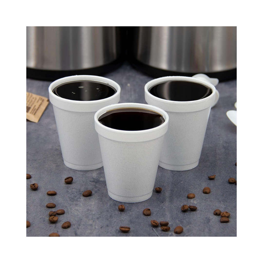 Dart® J Cup® Insulated EPS Foam Cups – 4 oz to 32 oz, White