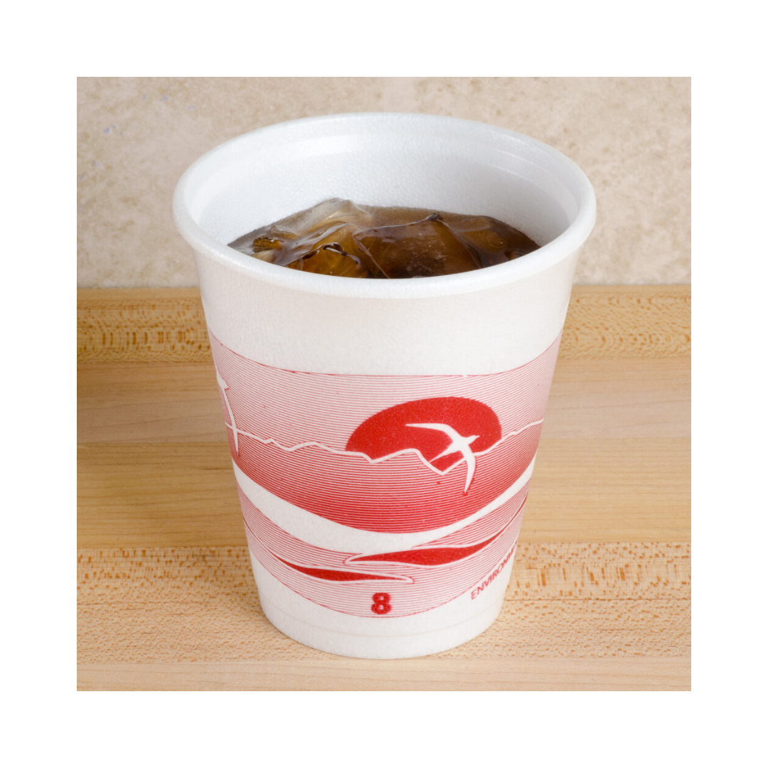 Dart® Horizon® Foam Cups – Color-Coded Insulated, 8 oz to 44 oz