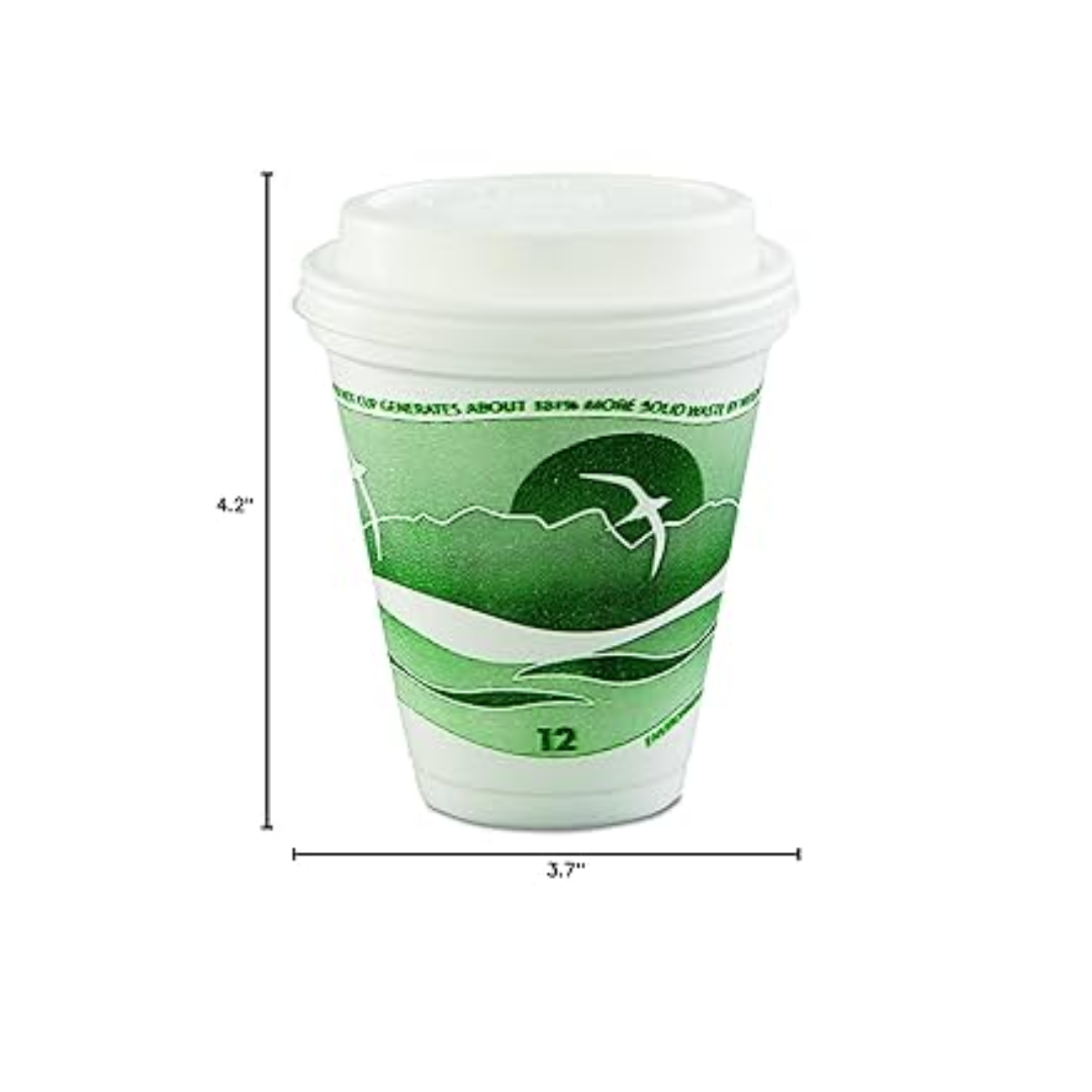 Dart® Horizon® Foam Cups – Color-Coded Insulated, 8 oz to 44 oz