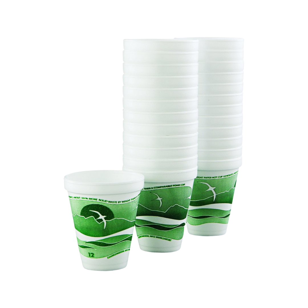 Dart® Horizon® Foam Cups – Color-Coded Insulated, 8 oz to 44 oz