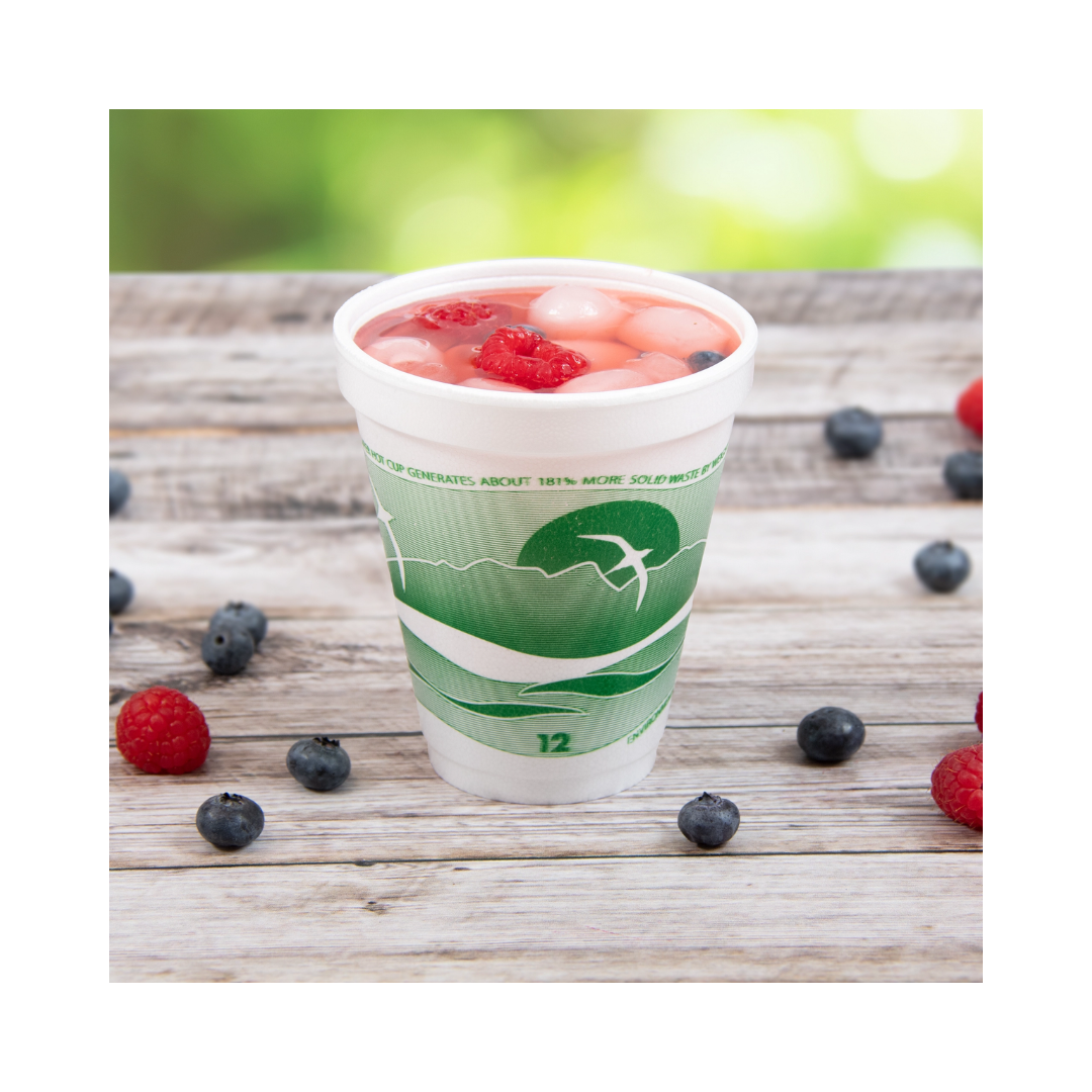 Dart® Horizon® Foam Cups – Color-Coded Insulated, 8 oz to 44 oz
