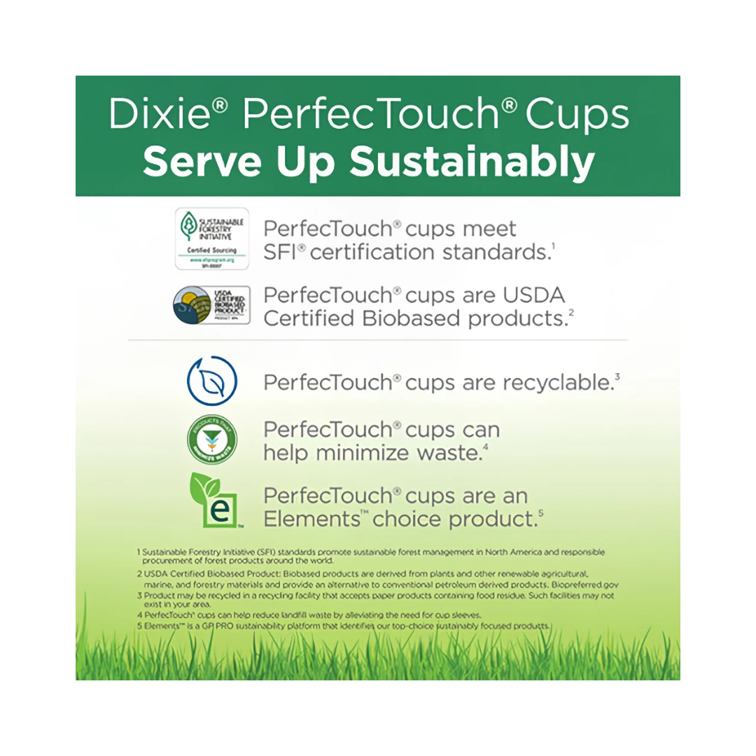 Dixie® PerfecTouch™ Coffee Haze Paper Hot Cup – 16 oz