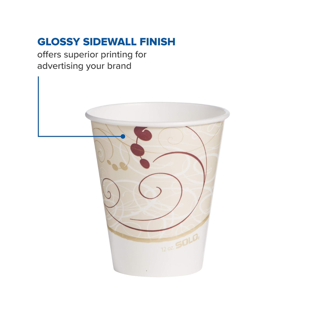 Solo® Symphony™ Waxed Paper Cold Cups – 5 oz, 9 oz, 12 oz