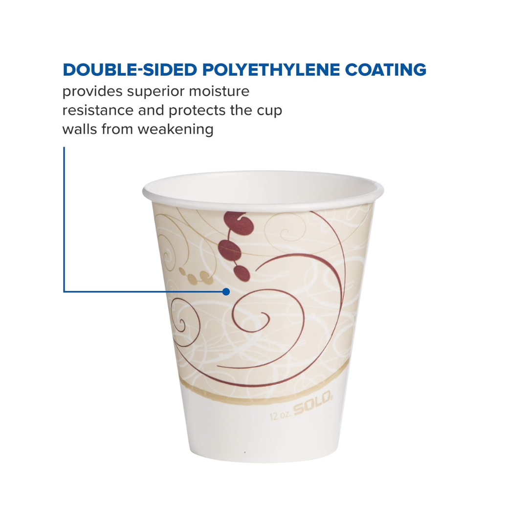 Solo® Symphony™ Waxed Paper Cold Cups – 5 oz, 9 oz, 12 oz
