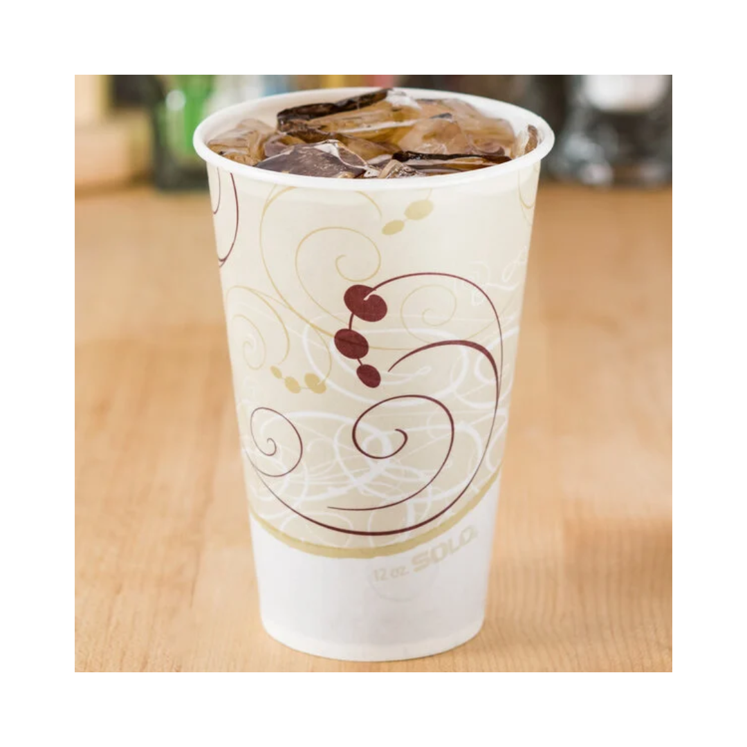 Solo® Symphony™ Waxed Paper Cold Cups – 5 oz, 9 oz, 12 oz