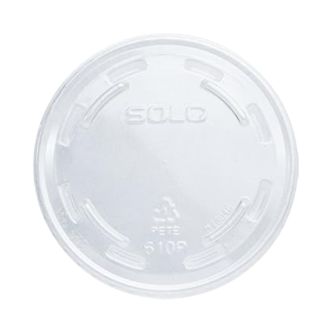 Dart® 10 oz. PET Non-Vented Cold Cup Lid – Clear