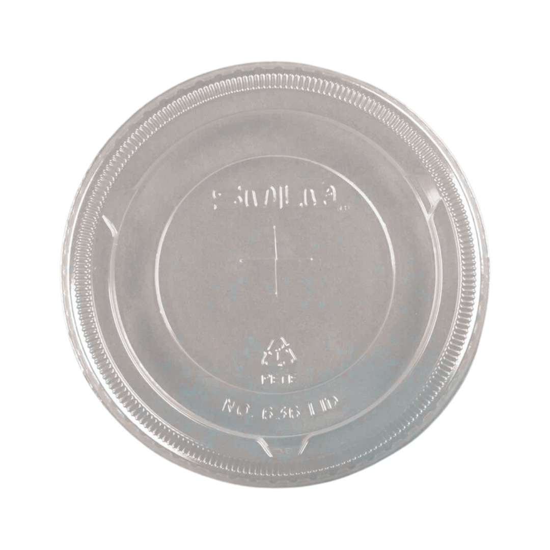 Dart® 32 oz. PET Plastic Straw-Slotted Lid – Clear