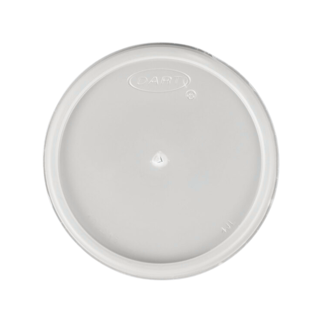Dart® 4 oz. HIPS Plastic Vented Lid – Translucent