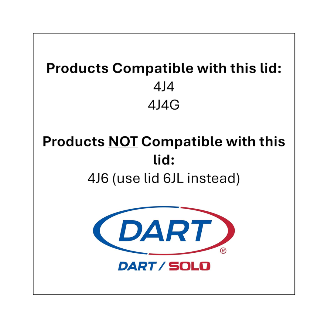 Dart® 4 oz. HIPS Plastic Vented Lid – Translucent